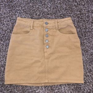 John Galt Denim Mini Skirt